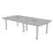 Skutchi Designs 45 in W, 96 in L, 29 in H, Engineered Wood Top, Grey H-AREC-4693-PT-01-EL - alternate 1